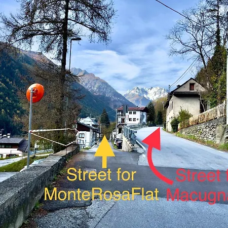 Appartamento - Bilocale 2 Rooms - Vista Monte Rosa, Giardino In Residence Walser A 10Minuti Da Macugnaga - Monterosaflat *